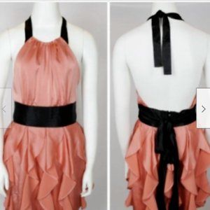 BCBG coral cocktail dress